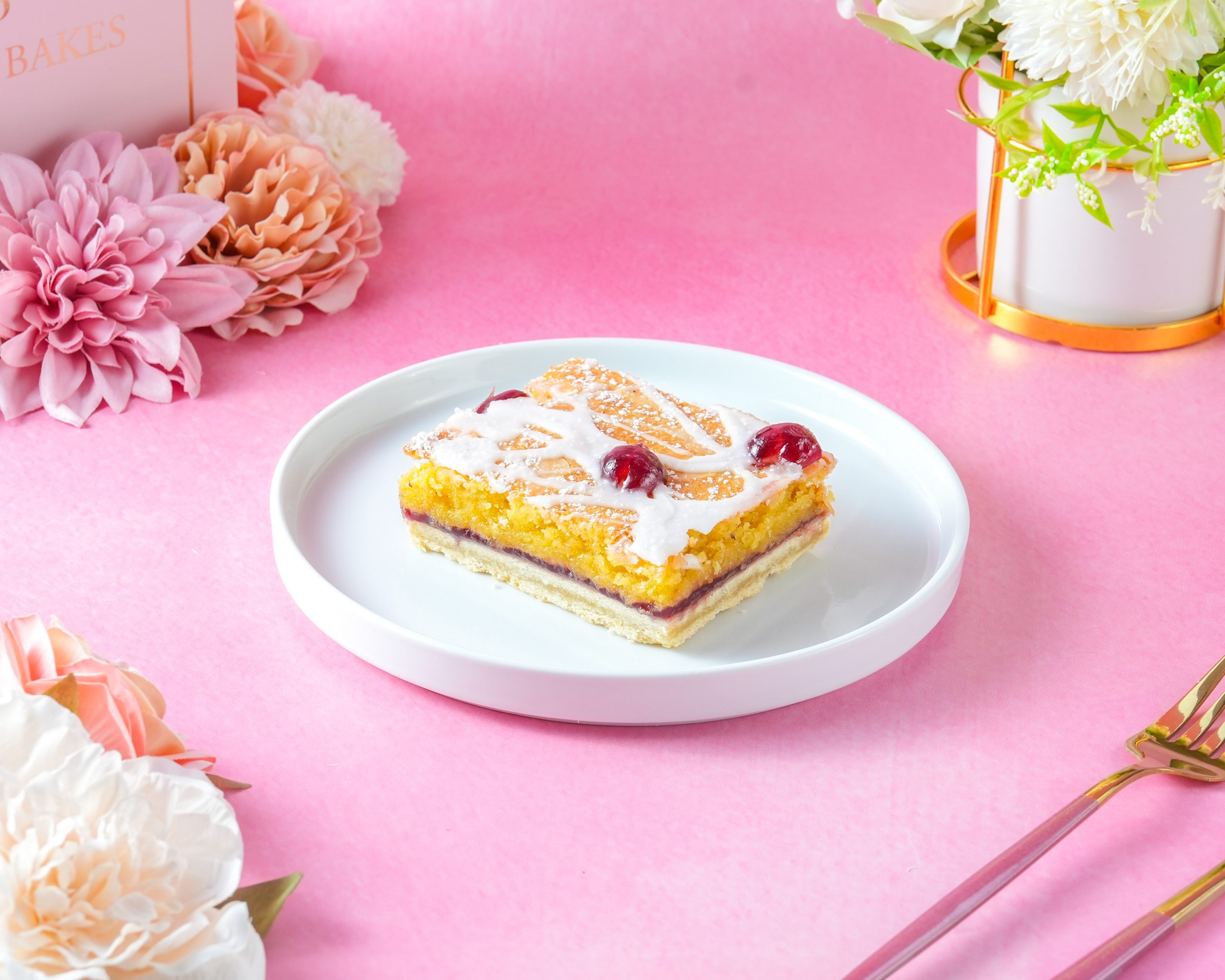 cherry bakewell slice cherry bakewell slice